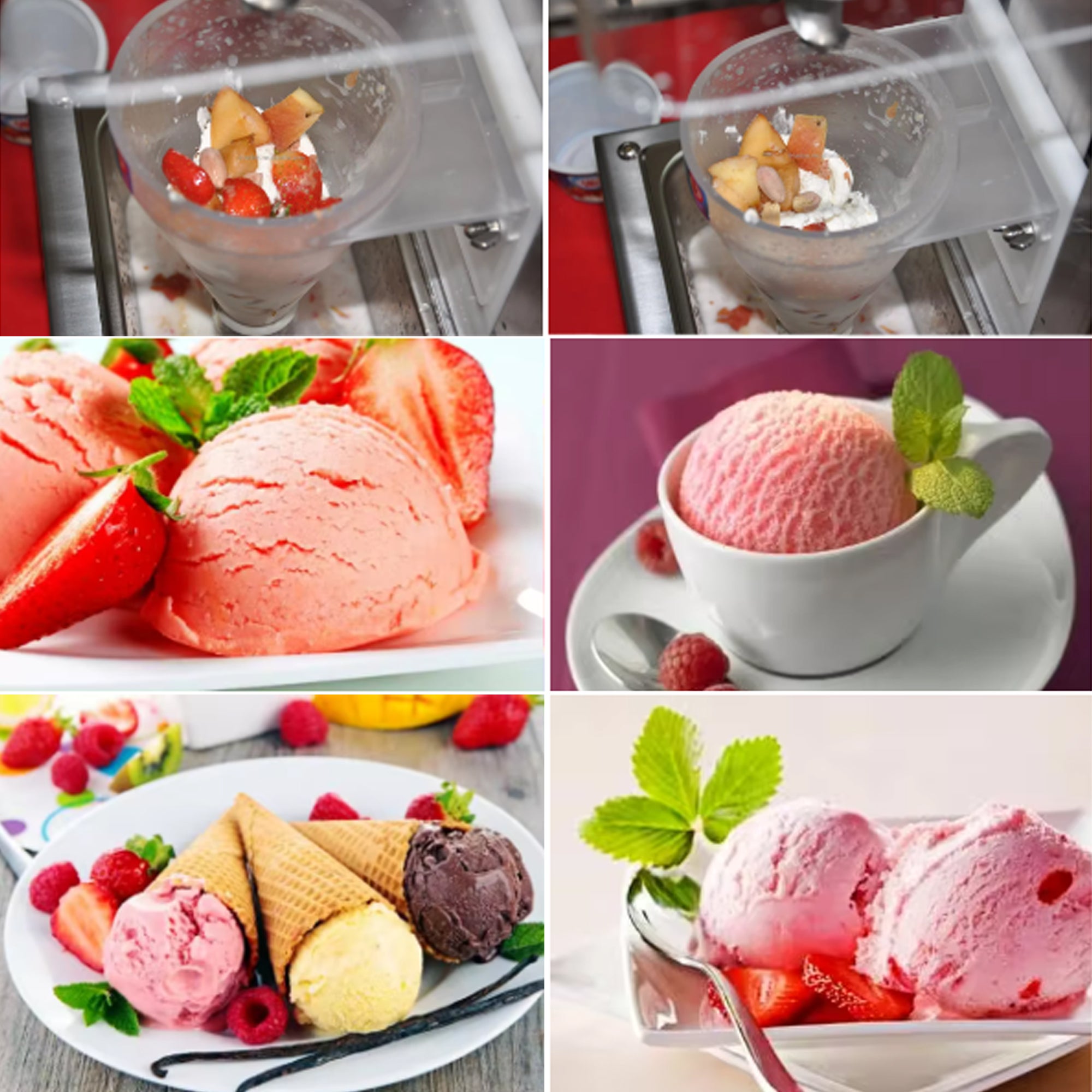 Real fruit ice cream blender hotsell